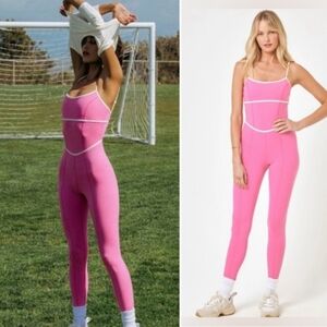 NWT Anthropologie LSpace Ace Jumpsuit In Taffy Cream